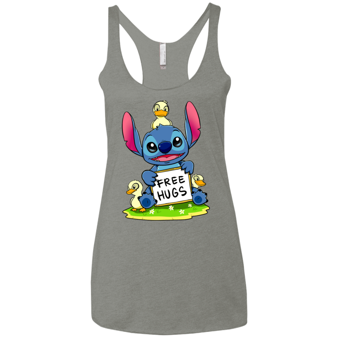 T-Shirts Venetian Grey / X-Small Stitch Hug Women's Triblend Racerback Tank