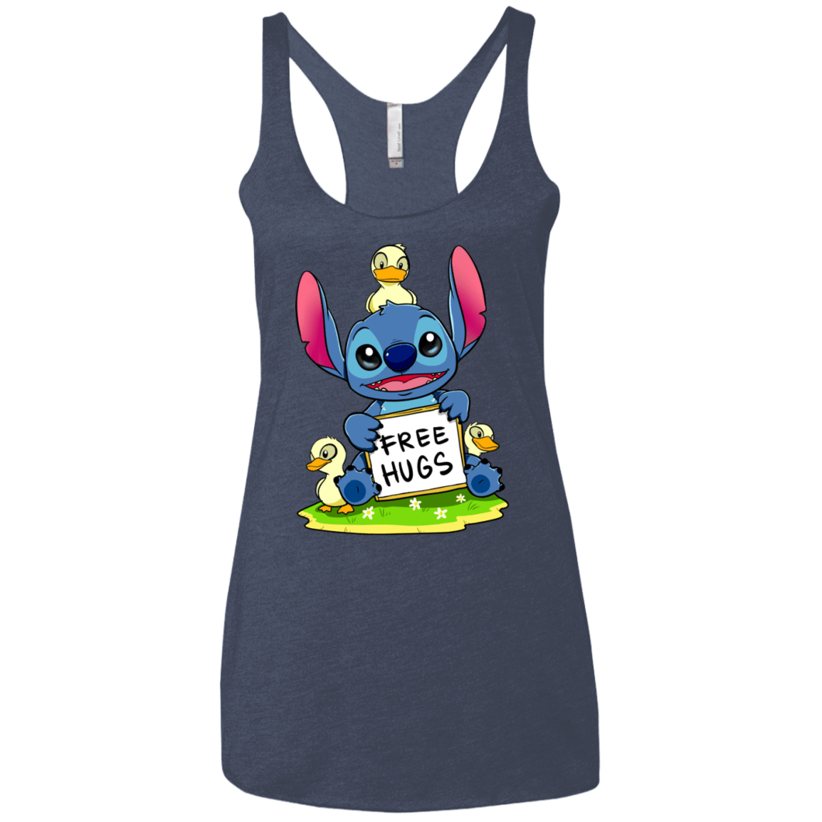 T-Shirts Vintage Navy / X-Small Stitch Hug Women's Triblend Racerback Tank