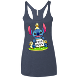 T-Shirts Vintage Navy / X-Small Stitch Hug Women's Triblend Racerback Tank