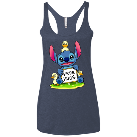 T-Shirts Vintage Navy / X-Small Stitch Hug Women's Triblend Racerback Tank