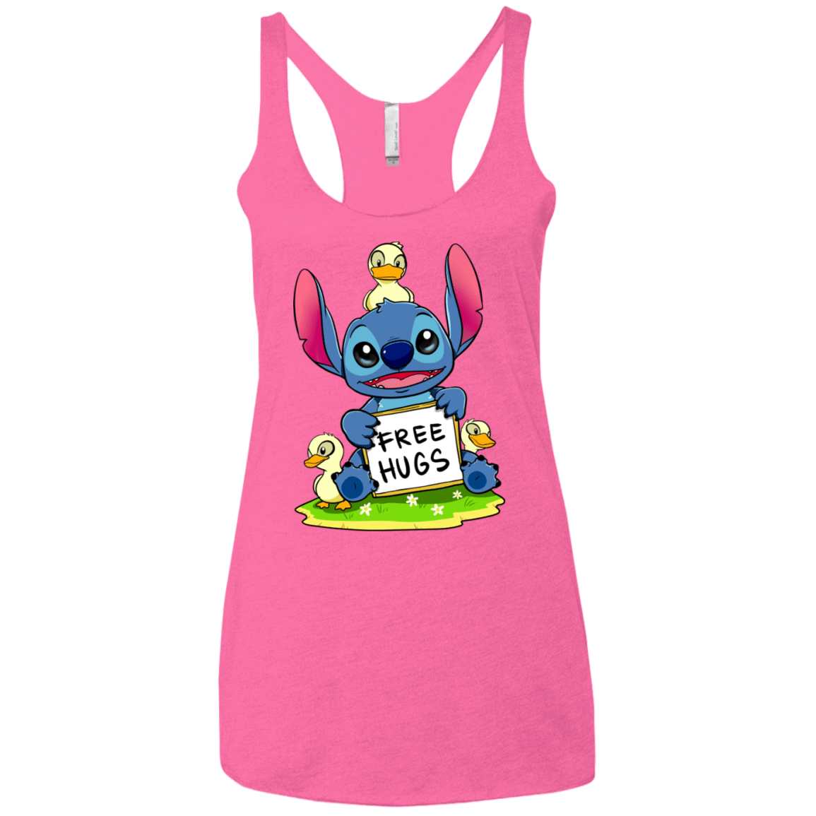 T-Shirts Vintage Pink / X-Small Stitch Hug Women's Triblend Racerback Tank