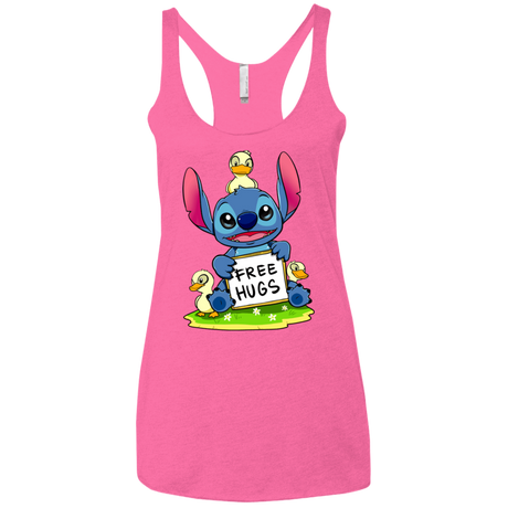 T-Shirts Vintage Pink / X-Small Stitch Hug Women's Triblend Racerback Tank