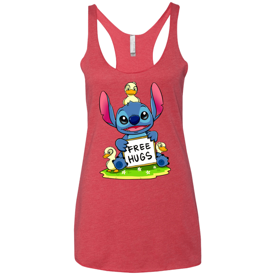 T-Shirts Vintage Red / X-Small Stitch Hug Women's Triblend Racerback Tank