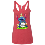 T-Shirts Vintage Red / X-Small Stitch Hug Women's Triblend Racerback Tank