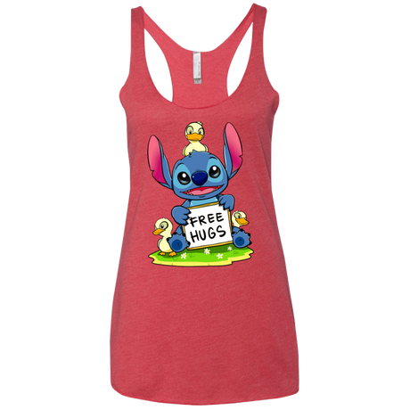 T-Shirts Vintage Red / X-Small Stitch Hug Women's Triblend Racerback Tank