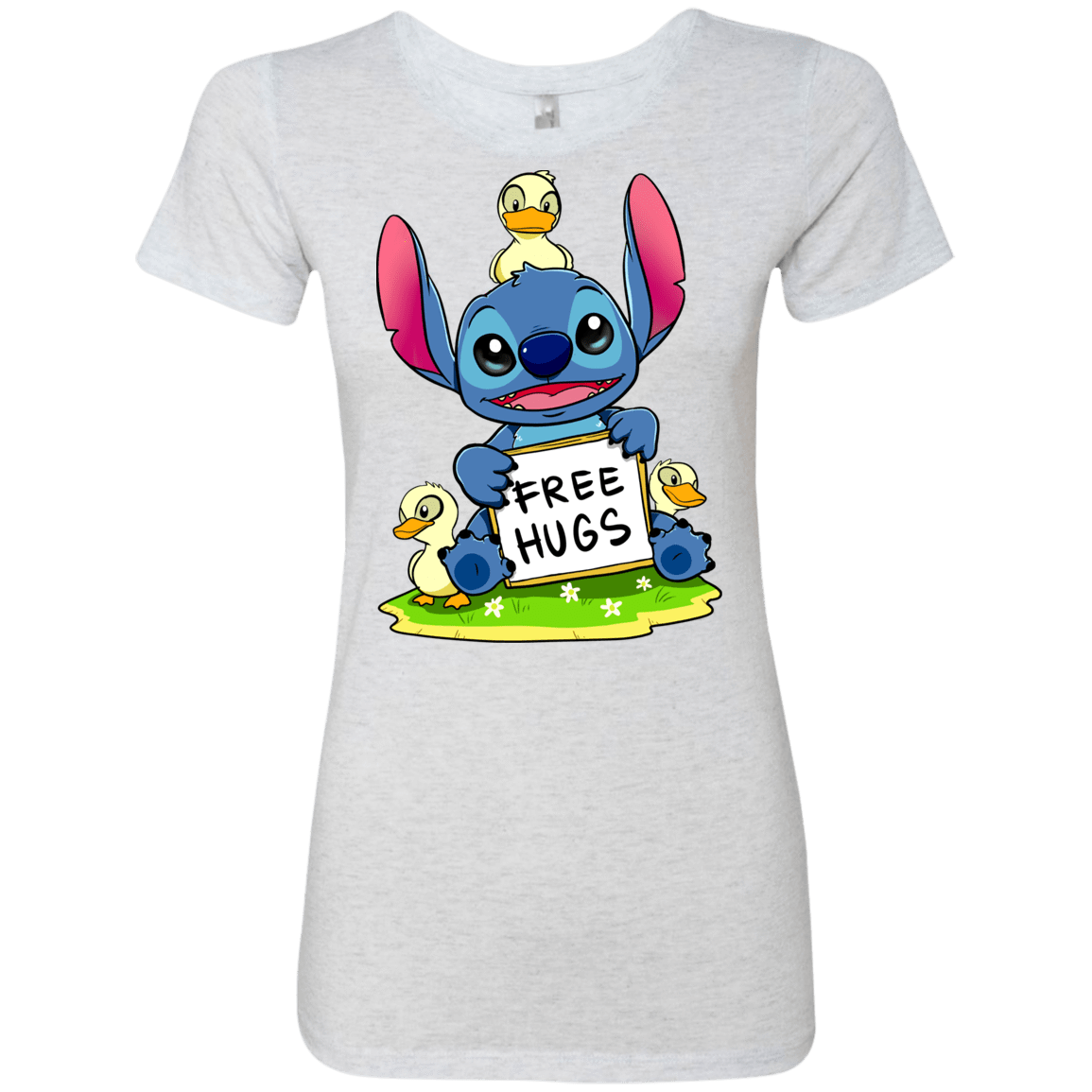 T-Shirts Heather White / S Stitch Hug Women's Triblend T-Shirt
