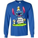 T-Shirts Royal / YS Stitch Hug Youth Long Sleeve T-Shirt