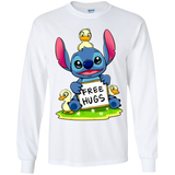 T-Shirts White / YS Stitch Hug Youth Long Sleeve T-Shirt