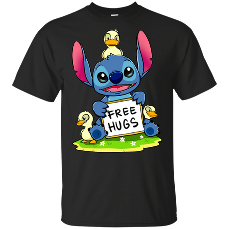 T-Shirts Black / YXS Stitch Hug Youth T-Shirt