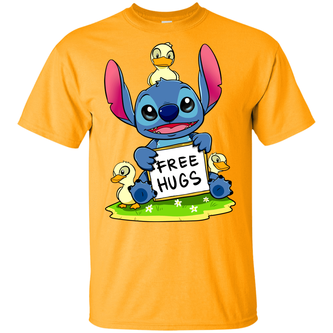 T-Shirts Gold / YXS Stitch Hug Youth T-Shirt