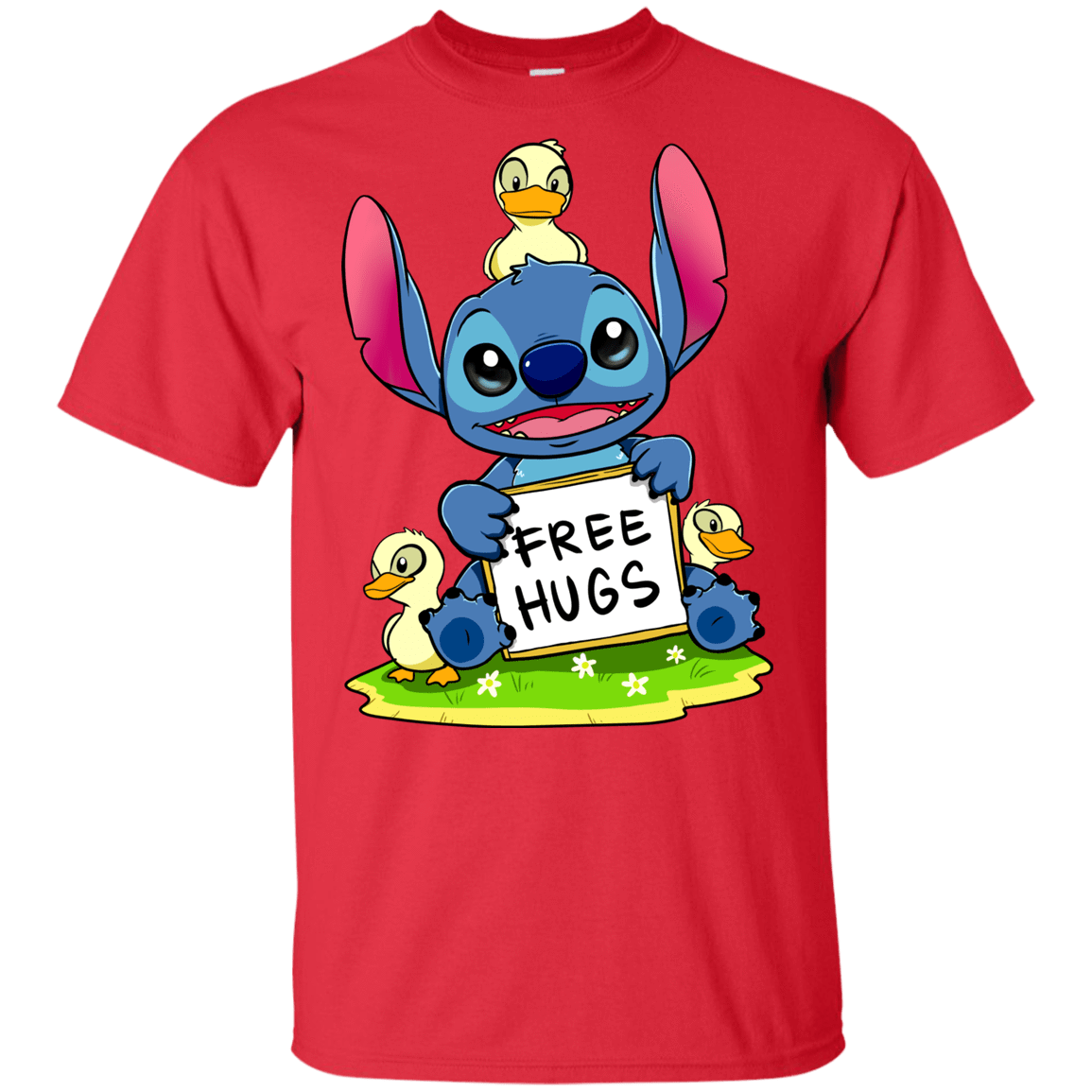 T-Shirts Red / YXS Stitch Hug Youth T-Shirt