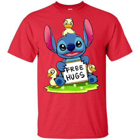 T-Shirts Red / YXS Stitch Hug Youth T-Shirt