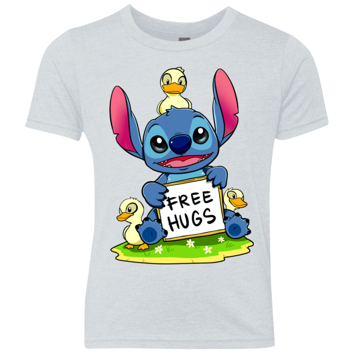 T-Shirts Heather White / YXS Stitch Hug Youth Triblend T-Shirt