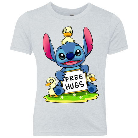 T-Shirts Heather White / YXS Stitch Hug Youth Triblend T-Shirt