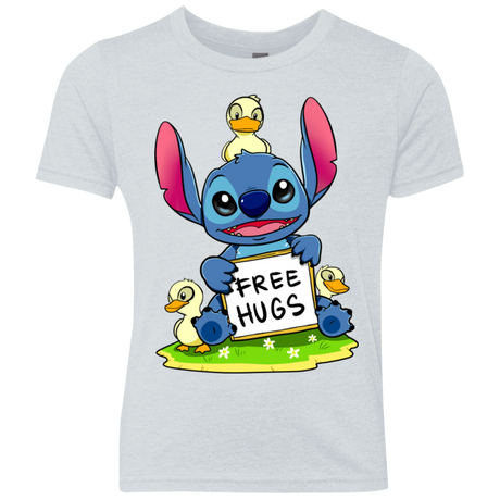 T-Shirts Heather White / YXS Stitch Hug Youth Triblend T-Shirt