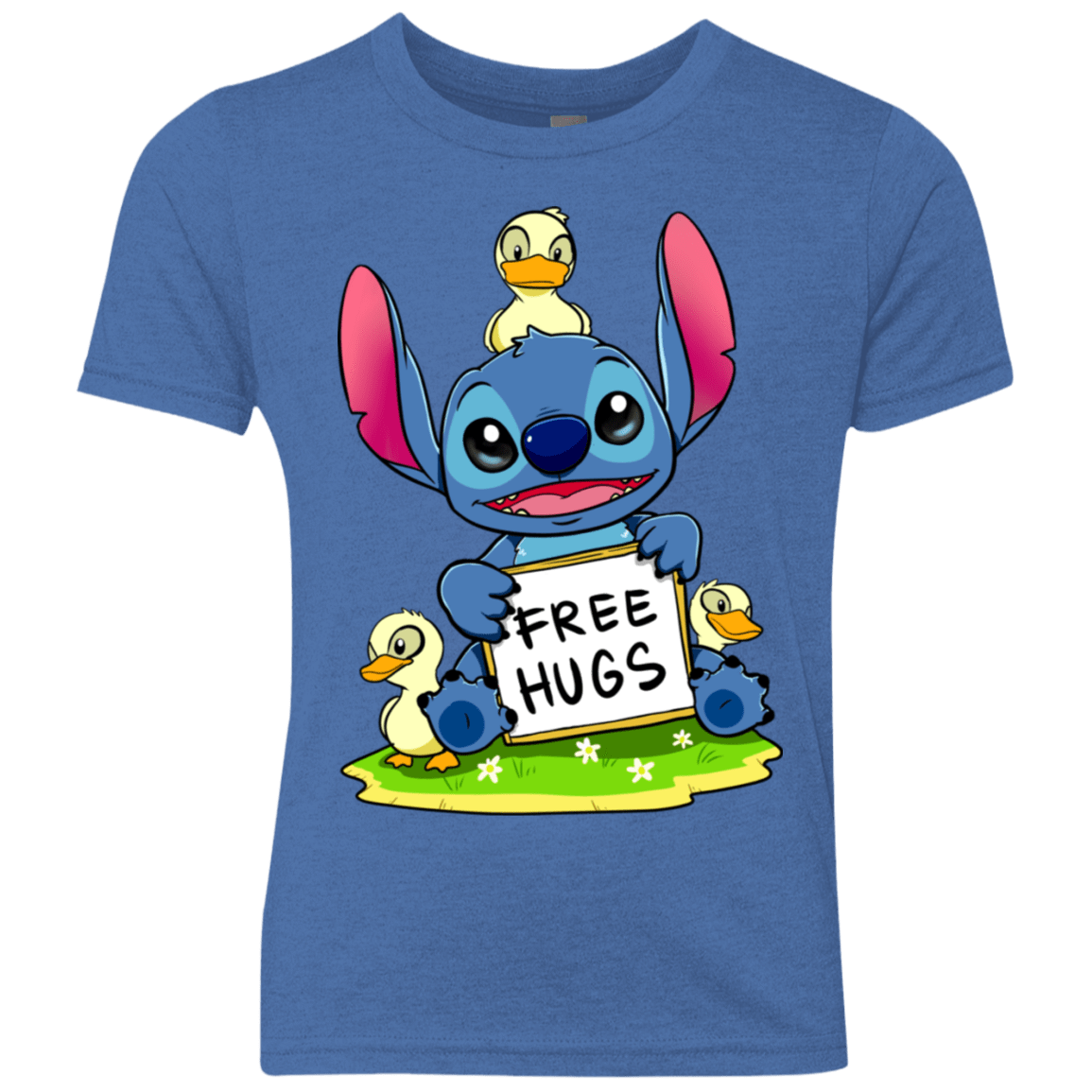 T-Shirts Vintage Royal / YXS Stitch Hug Youth Triblend T-Shirt