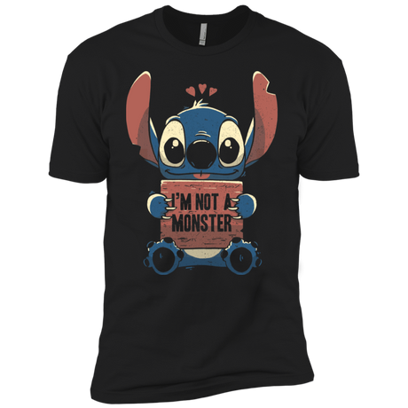 T-Shirts Black / YXS Stitch Not a Monster Boys Premium T-Shirt