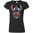 T-Shirts Black / S Stitch Not a Monster Junior Slimmer-Fit T-Shirt