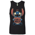 T-Shirts Black / S Stitch Not a Monster Men's Premium Tank Top