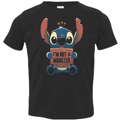 T-Shirts Black / 2T Stitch Not a Monster Toddler Premium T-Shirt