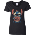 T-Shirts Black / S Stitch Not a Monster Women's V-Neck T-Shirt