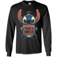 T-Shirts Black / YS Stitch Not a Monster Youth Long Sleeve T-Shirt