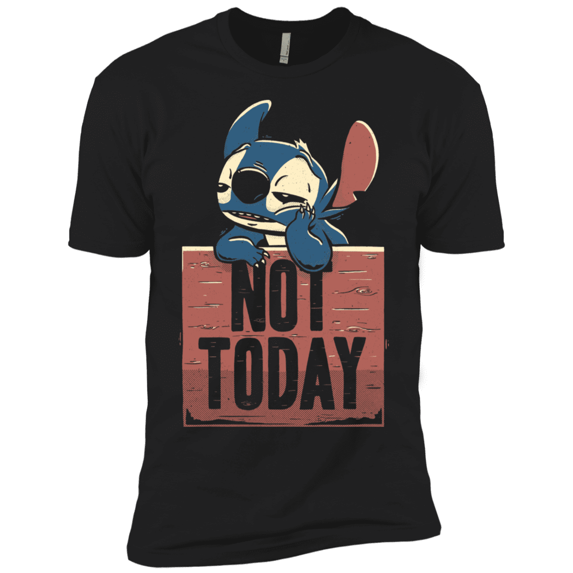 T-Shirts Black / YXS Stitch Not Today Boys Premium T-Shirt