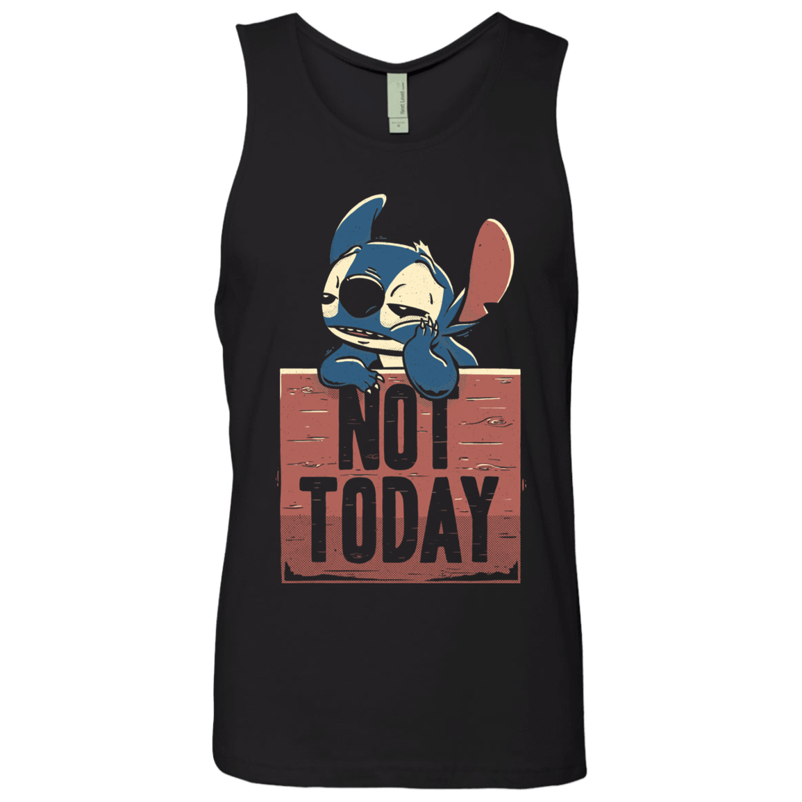 T-Shirts Black / S Stitch Not Today Men's Premium Tank Top