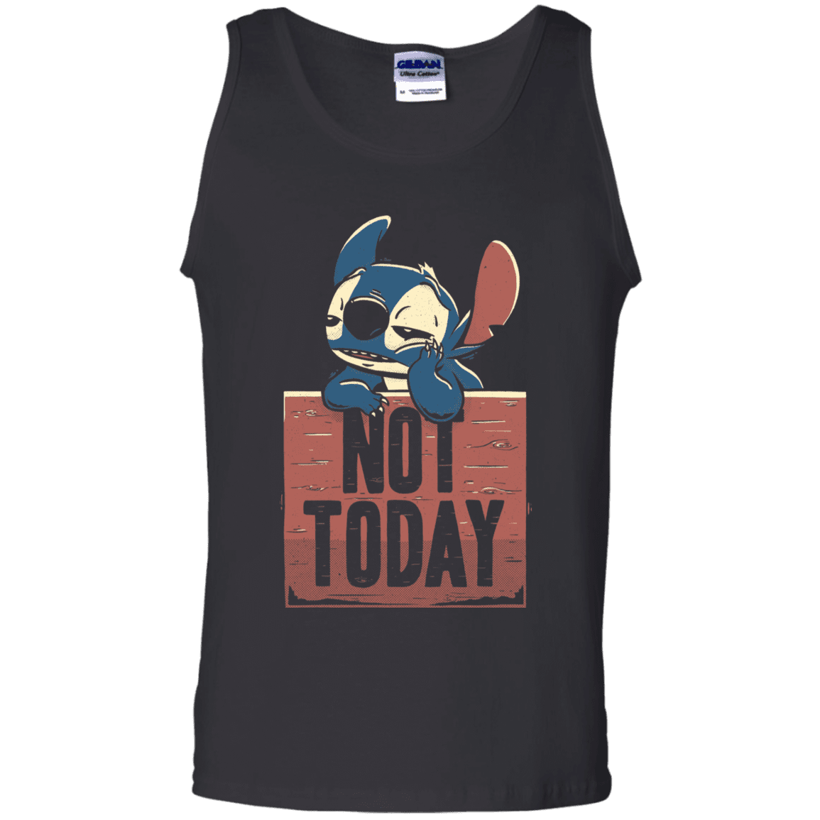 T-Shirts Black / S Stitch Not Today Men's Tank Top