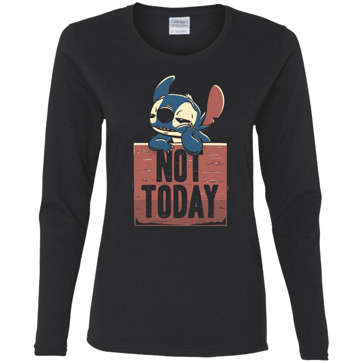 T-Shirts Black / S Stitch Not Today Women's Long Sleeve T-Shirt