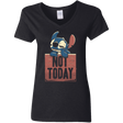 T-Shirts Black / S Stitch Not Today Women's V-Neck T-Shirt