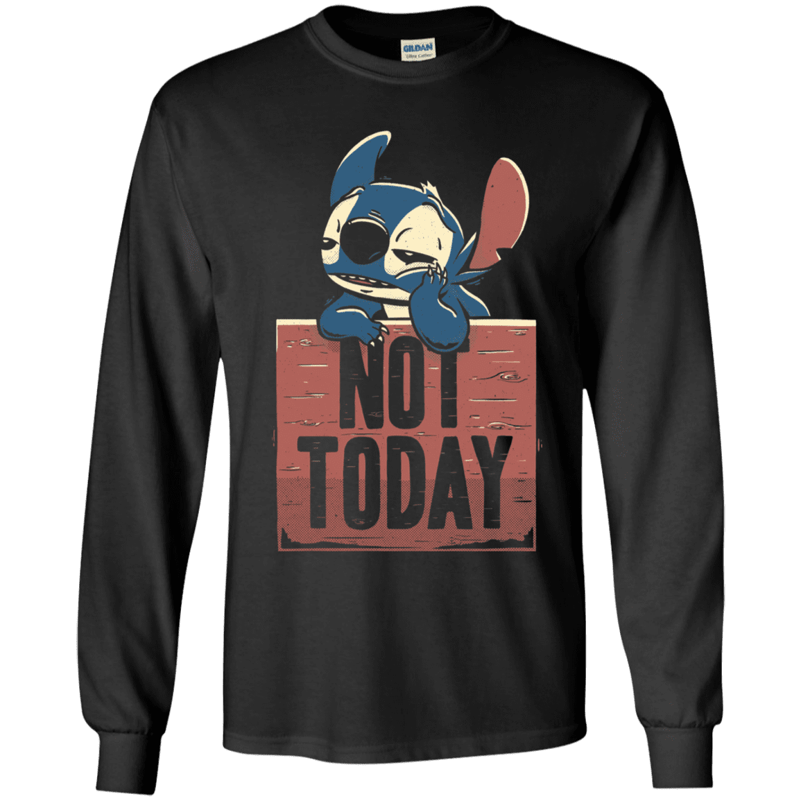 T-Shirts Black / YS Stitch Not Today Youth Long Sleeve T-Shirt