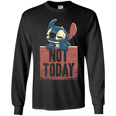 T-Shirts Black / YS Stitch Not Today Youth Long Sleeve T-Shirt