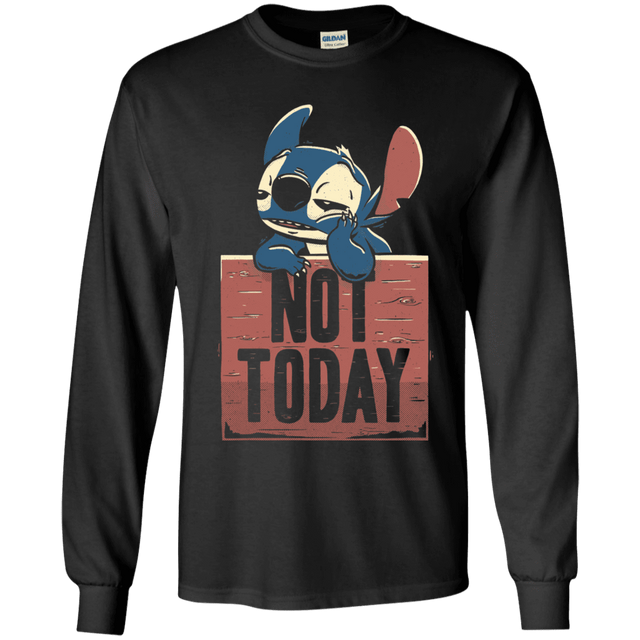 T-Shirts Black / YS Stitch Not Today Youth Long Sleeve T-Shirt