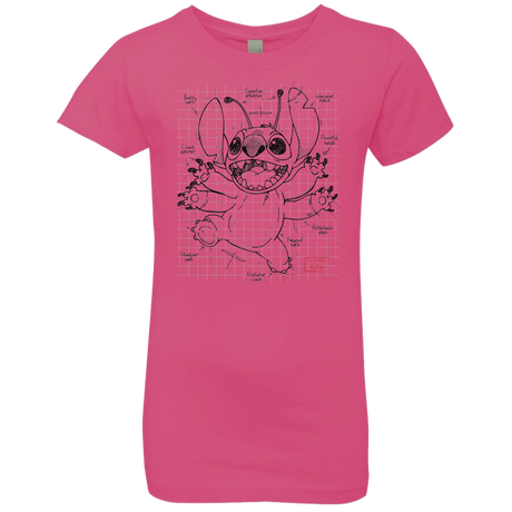 T-Shirts Hot Pink / YXS Stitch Plan Girls Premium T-Shirt