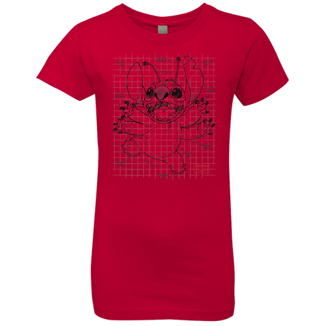 T-Shirts Red / YXS Stitch Plan Girls Premium T-Shirt