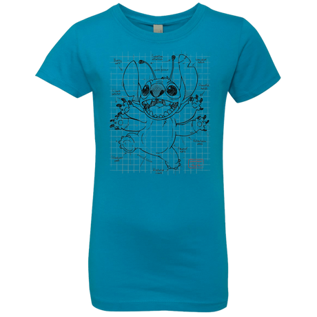 T-Shirts Turquoise / YXS Stitch Plan Girls Premium T-Shirt
