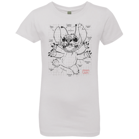 T-Shirts White / YXS Stitch Plan Girls Premium T-Shirt