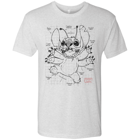 T-Shirts Heather White / S Stitch Plan Men's Triblend T-Shirt