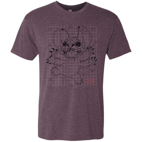 T-Shirts Vintage Purple / S Stitch Plan Men's Triblend T-Shirt