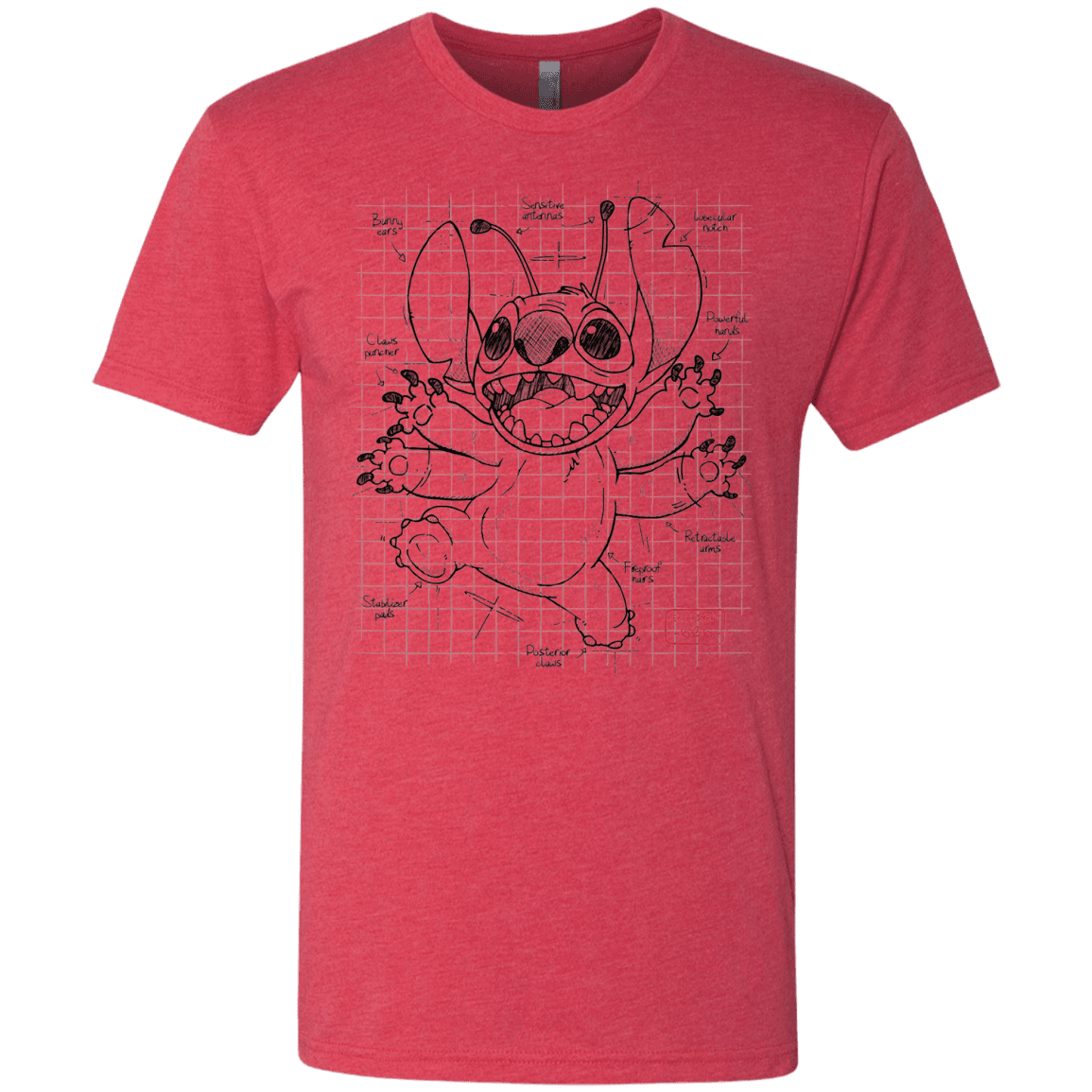T-Shirts Vintage Red / S Stitch Plan Men's Triblend T-Shirt