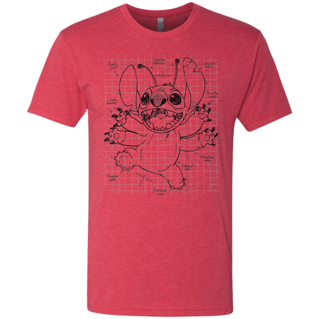 T-Shirts Vintage Red / S Stitch Plan Men's Triblend T-Shirt