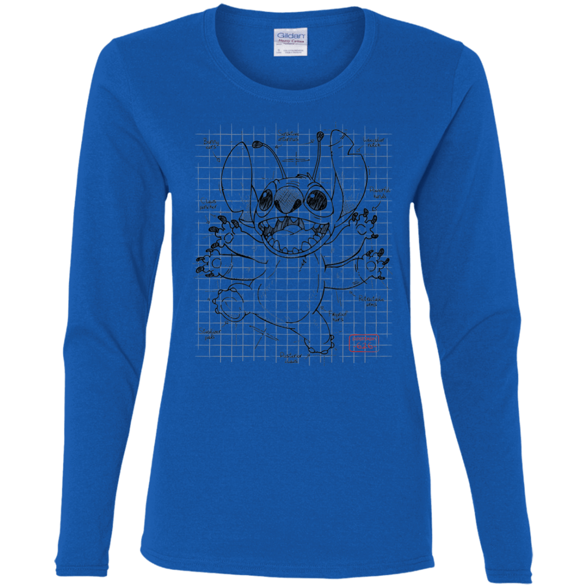 T-Shirts Royal / S Stitch Plan Women's Long Sleeve T-Shirt