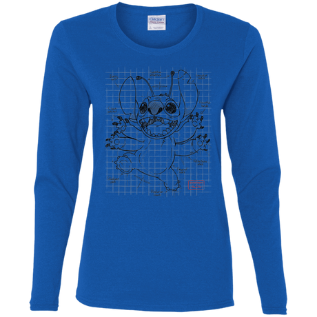 T-Shirts Royal / S Stitch Plan Women's Long Sleeve T-Shirt
