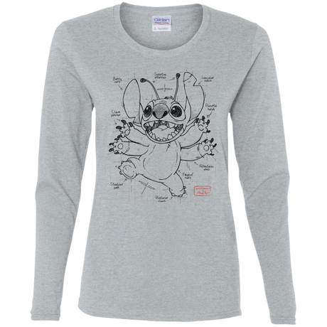 T-Shirts Sport Grey / S Stitch Plan Women's Long Sleeve T-Shirt