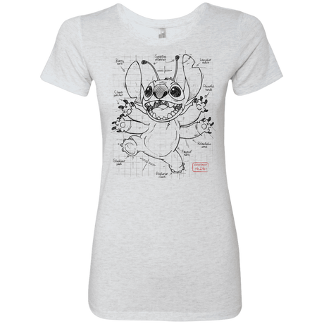 T-Shirts Heather White / S Stitch Plan Women's Triblend T-Shirt