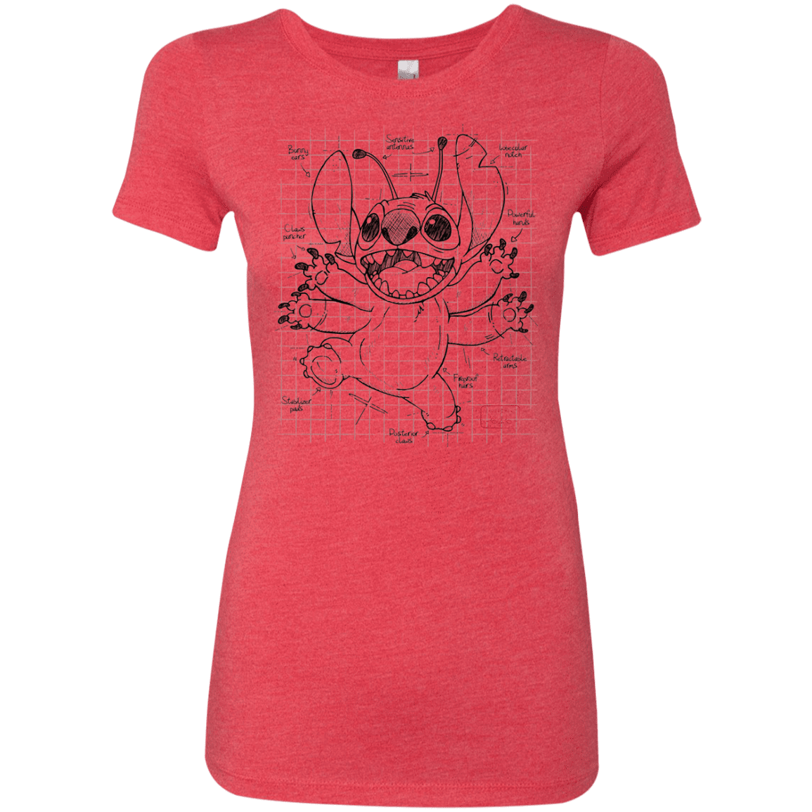T-Shirts Vintage Red / S Stitch Plan Women's Triblend T-Shirt