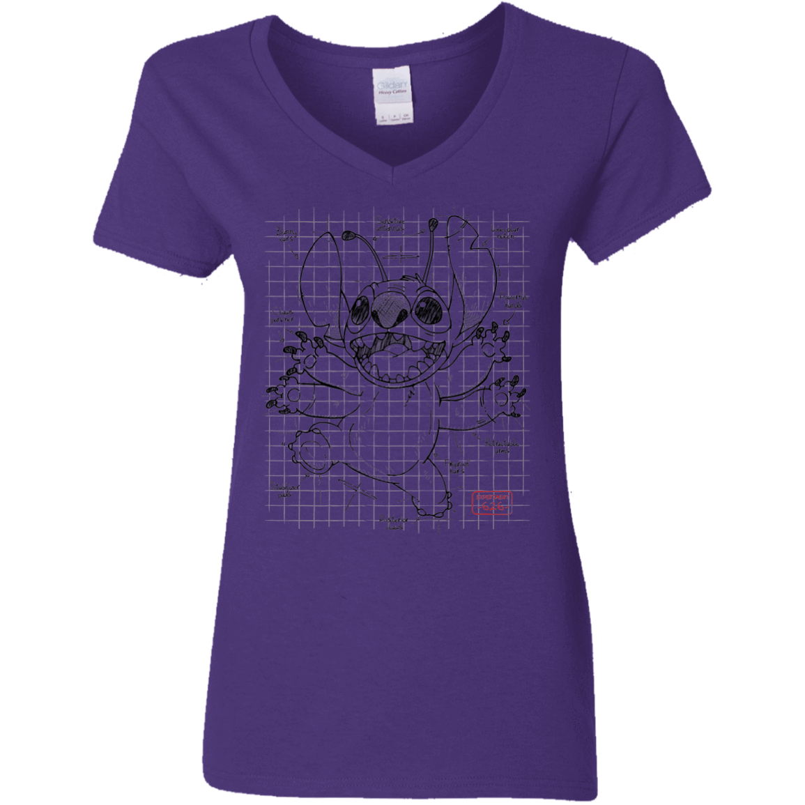 T-Shirts Purple / S Stitch Plan Women's V-Neck T-Shirt