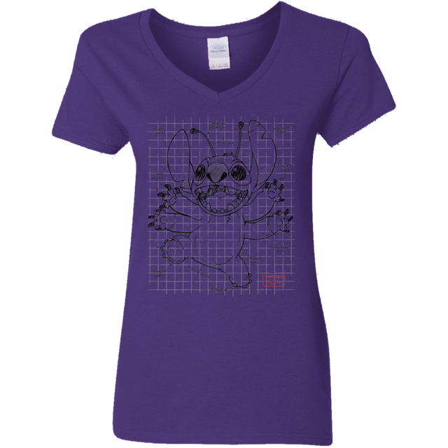 T-Shirts Purple / S Stitch Plan Women's V-Neck T-Shirt