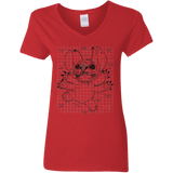 T-Shirts Red / S Stitch Plan Women's V-Neck T-Shirt